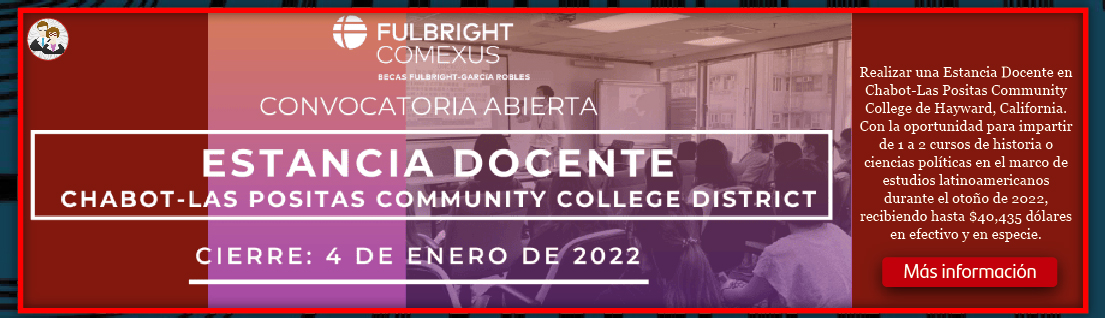 Convocatorira Estancia Docente en Estados Unidos: Chabot-Las Positas Community College District